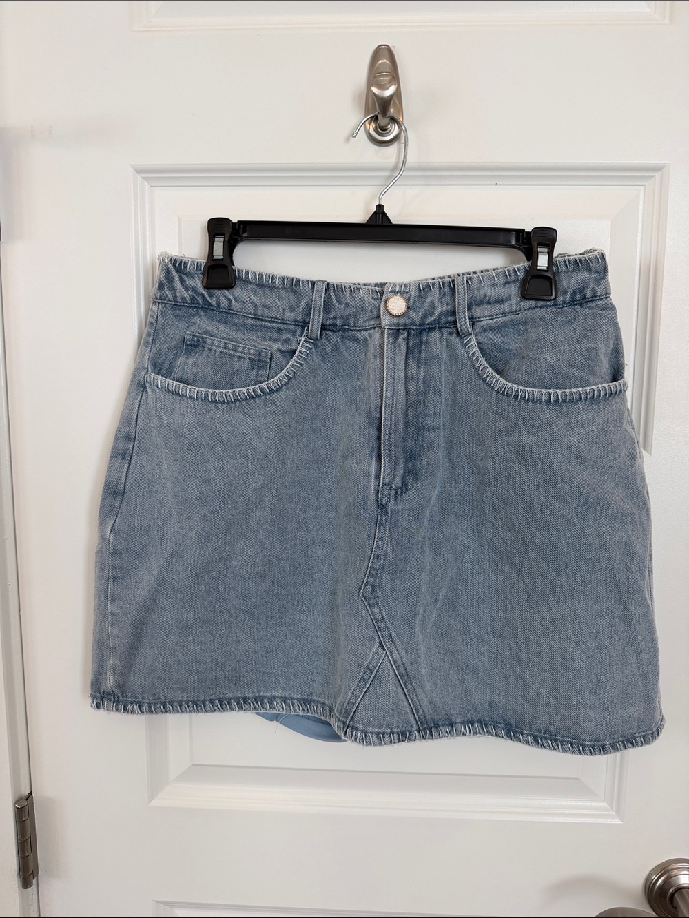 JODIFL Light Blue Denim Mini Skirt